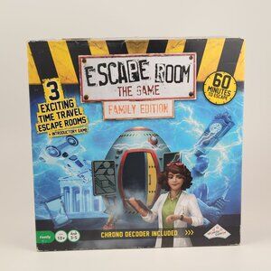 Escape Room Family Edition Board Game - 3 Exciting Time Travel Escape Rooms NEW
